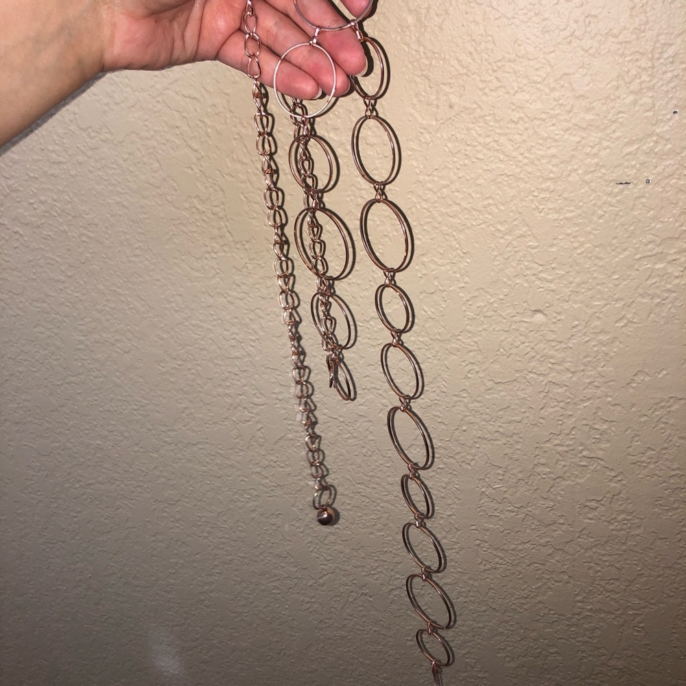 Rose gold belt